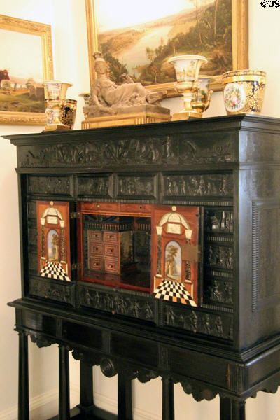 Flemish ebony & fruitwood sideboard (17thC) at Chepstow. Newport, RI.
