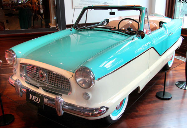 Nash Metropolitan convertible (1959) at Audrain Automobile Museum. Newport, RI.