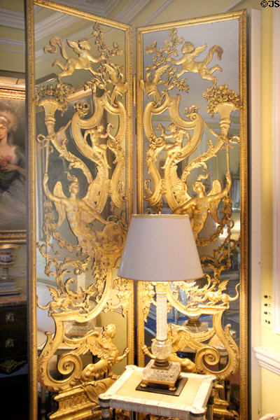 Genoese screen (c1750) by Lorenzo Ferrari at Rough Point. Newport, RI.