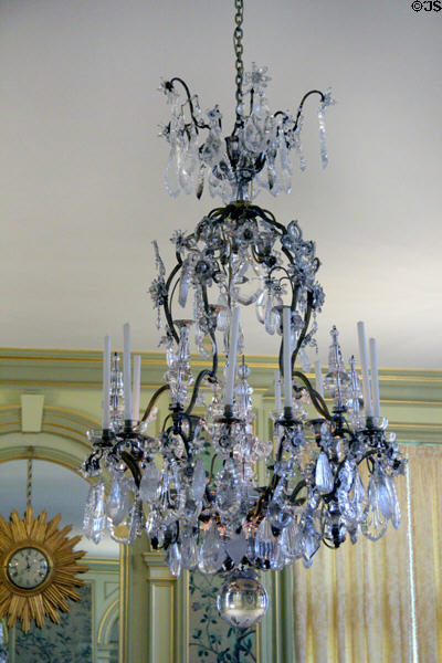 Music Room chandelier at Rough Point. Newport, RI.