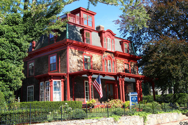 Italianate House (c1870) (130 Touro St.). Newport, RI.