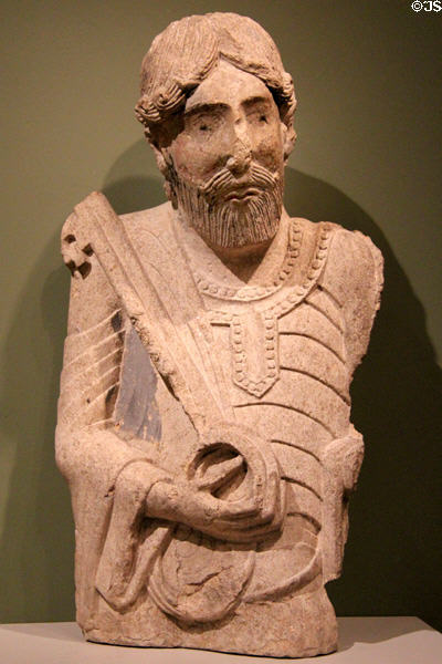 St Peter stone carving (early 12thC) from Cluny, France at RISD Museum. Providence, RI.