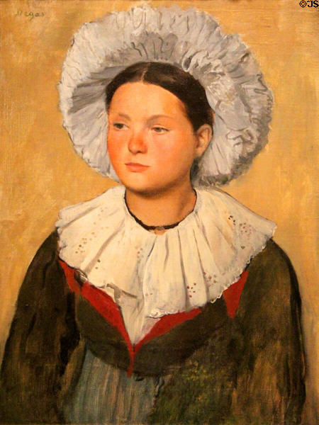 La Savoisienne painting (c1860) by Edgar Degas at RISD Museum. Providence, RI.