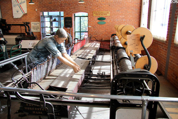 Loom (1916)by Johnson & Bassett of Worcester, MA at Museum of Work & Culture. Woonsocket, RI.