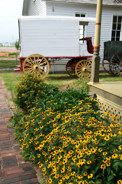 Covered delivery wagon at Dakota Discovery Museum. Mitchell, SD.