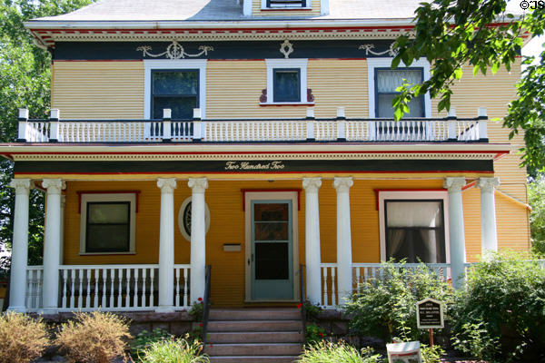 W.C. Hollister House (1904) (202 N. Duluth Ave.) in Cathedral Historic District. Sioux Falls, SD. Style: French Colonial Revival.