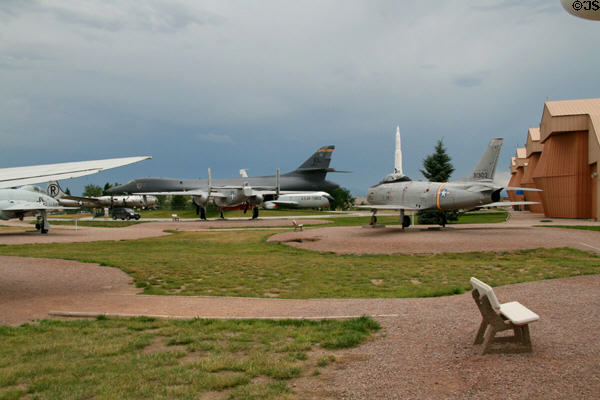 Aviation collection of South Dakota Air & Space Museum at Ellsworth Air Force Base. SD.