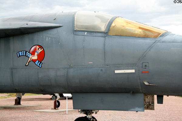 Nose art of General Dynamics FB-111A Aardvark at South Dakota Air & Space Museum. SD.