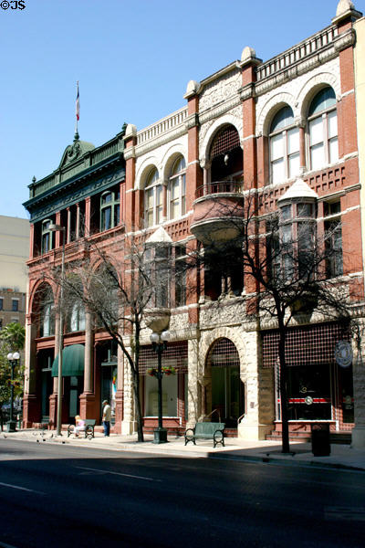 Staacke Bros & Stevens buildings. San Antonio, TX. Architect: James Riely Gordon.