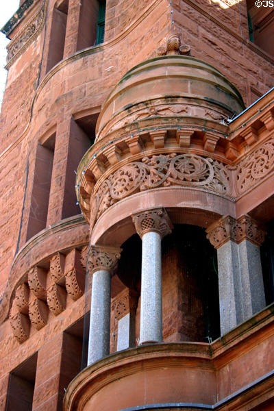 Bexer County Courthouse balconies. San Antonio, TX.