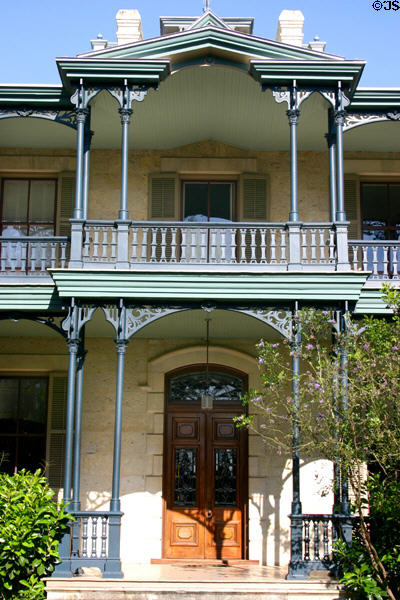 Carl Wilhelm August Groos house front entry. San Antonio, TX.