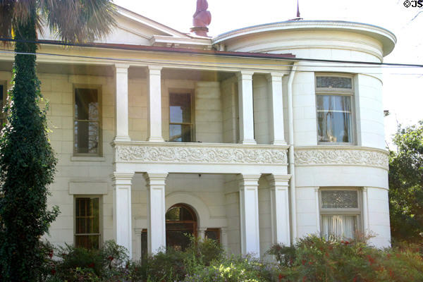 Albert Steves house (1883) (504 King William) in King William district. San Antonio, TX. Architect: Alfred Giles.