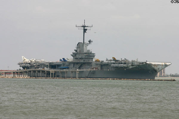 USS Lexington aircraft carrier CV-16 (1943). Corpus Christi, TX.