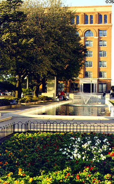 Old Texas School Book Depository from where the shot which killed President John F. Kennedy was fired (sixth floor at right corner). Dallas, TX.
