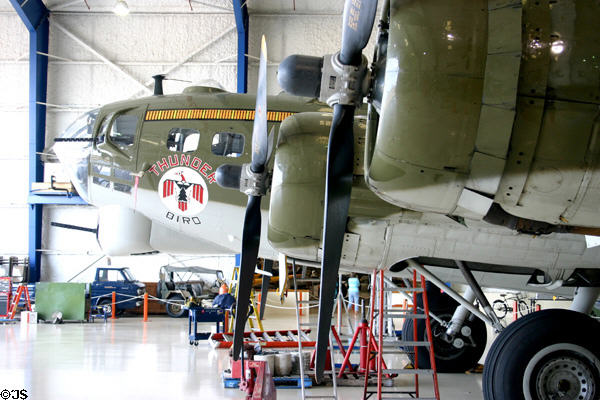 B-17 Flying Fortress nose at Lone Star Flight Museum. Galveston, TX.