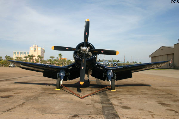 Vought F4U-5N Corsair prop fighter (1942) at Lone Star Flight Museum. Galveston, TX.