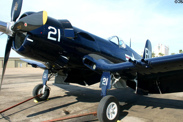 Vought F4U-5N Corsair nose at Lone Star Flight Museum. Galveston, TX.