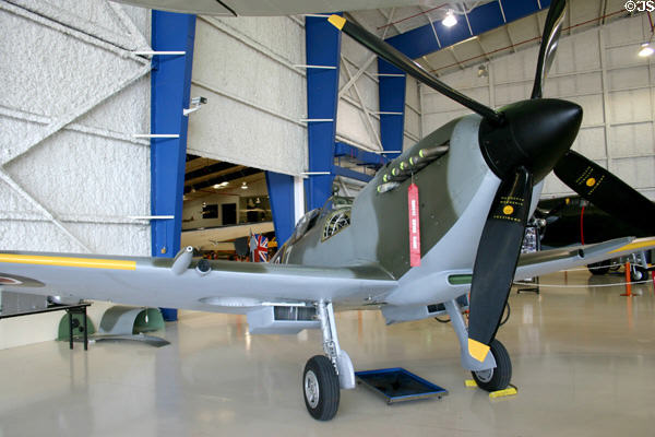 Supermarine Spitfire prop fighter at Lone Star Flight Museum. Galveston, TX.