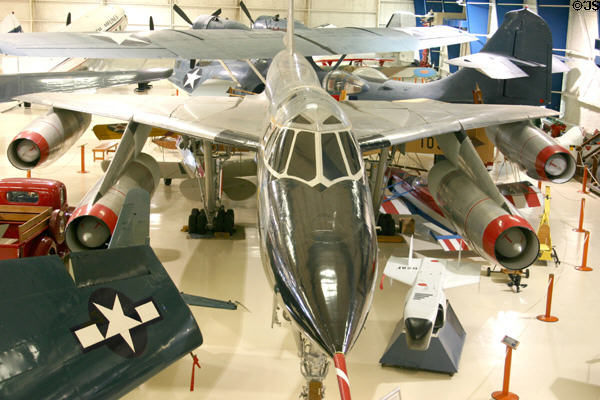 Convair TB-58 Hustler jet bomber at Lone Star Flight Museum. Galveston, TX.