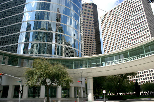 Base of 1400 Smith Street. Houston, TX.