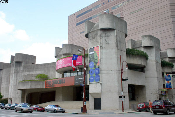 Alley Theatre (1969) (615 Texas Ave.). Houston, TX. Architect: Ulrich Franzen & Assoc. + MacKie & Kamrath.