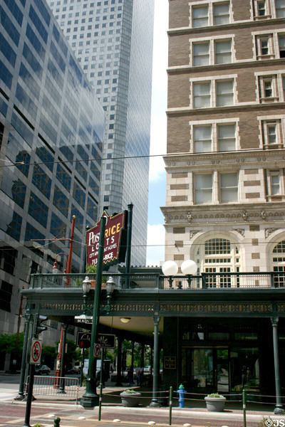 Former Rice Hotel where President John Fitzgerald Kennedy ate his last meal. Houston, TX.