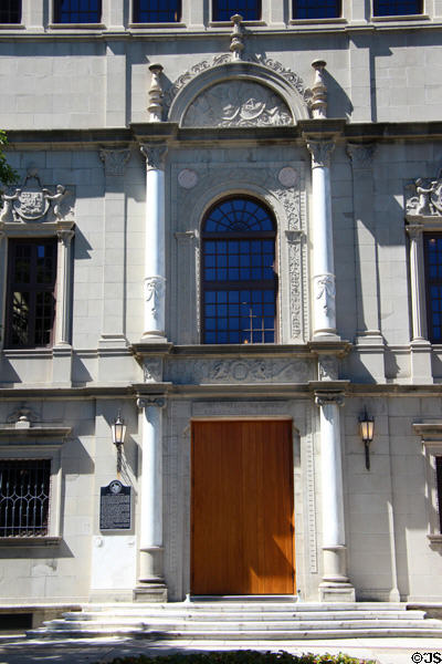 Doorway of Julia Ideson Public Library. Houston, TX.