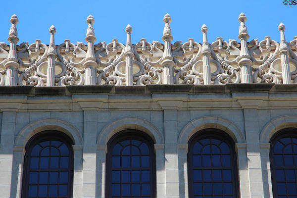 Spanish Renaissance details of Julia Ideson Public Library. Houston, TX.