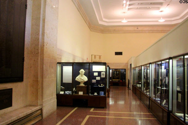 Museum gallery at San Jacinto monument. San Jacinto, TX.