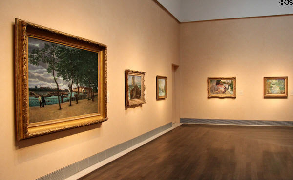 Impressionist era paintings at Museum of Fine Arts, Houston. Houston, TX.