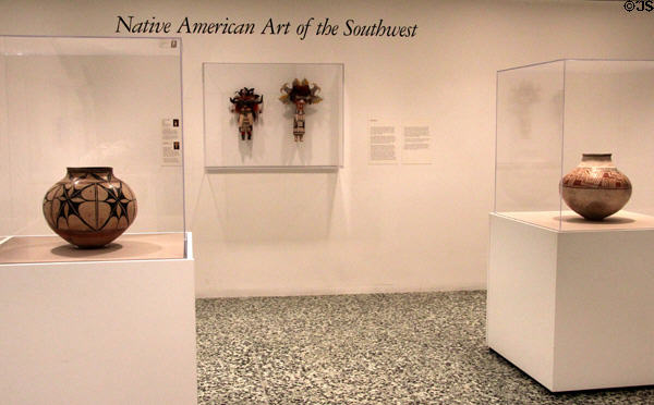 Native American Art of the Southwest gallery at Museum of Fine Arts, Houston. Houston, TX.