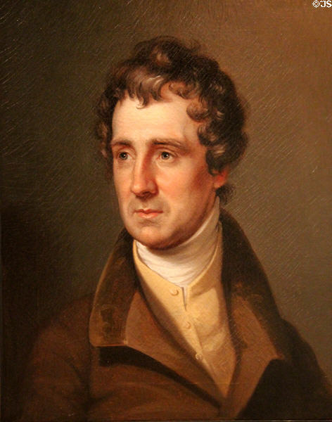 Thomas Sully portrait by Rembrandt Peale at Bayou Bend. Houston, TX.