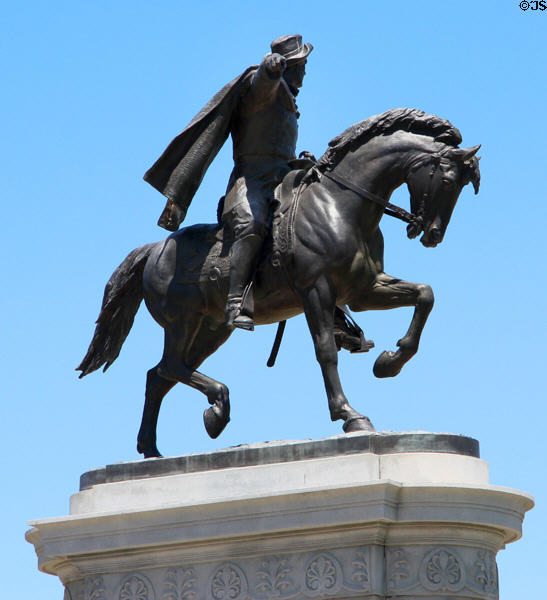 Sam Houston Equestrian Monument (1925) in Hermann Park. Houston, TX.