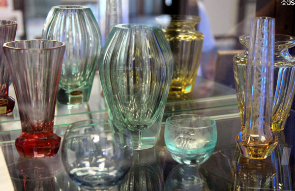 Moser crystal from Karlovy Vary at Czech Cultural Center. Houston, TX.
