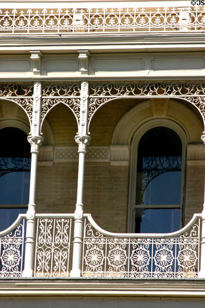 John Bremond Jr. house lacework railing detail. Austin, TX.