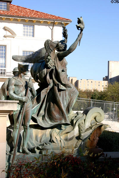 University of Texas Littlefield Fountain honors soldiers & sailors of World War I. Austin, TX.