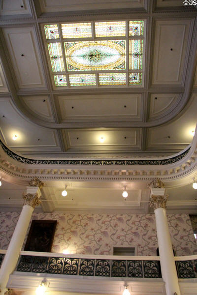 Lobby skylight at Menger Hotel. San Antonio, TX.