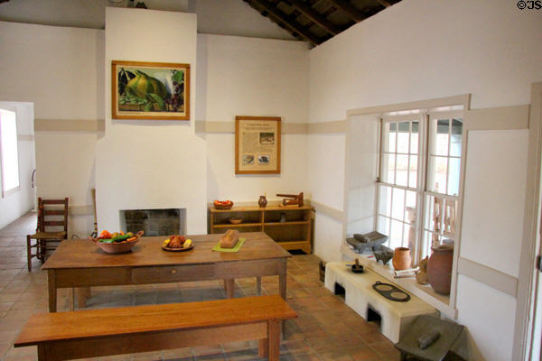 Heritage building interior at Casa Navarro State Historic Site. San Antonio, TX.