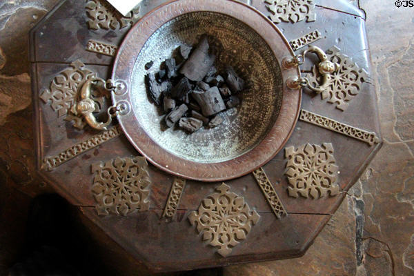 Brazier for room heating at Spanish Governor's Palace. San Antonio, TX.