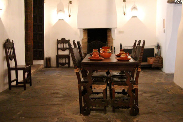 Dining room at Spanish Governor's Palace. San Antonio, TX.