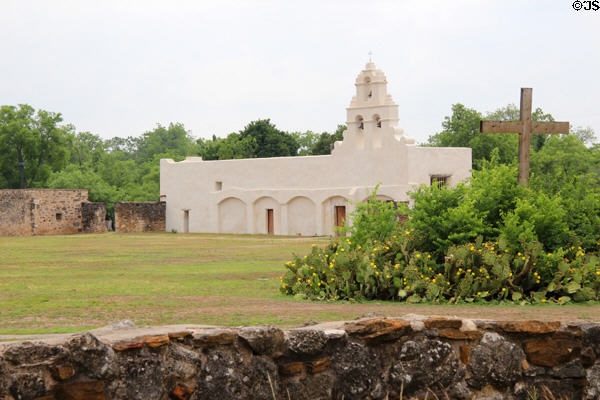Grounds of Mission San Juan Capistrano. San Antonio, TX.