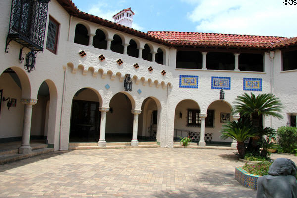 Spanish Colonial architecture at McNay Art Museum. San Antonio, TX.