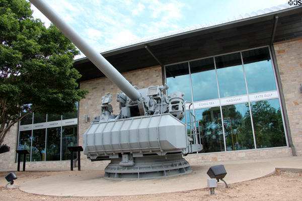 Naval guns at National Museum of the Pacific War. Fredericksburg, TX.