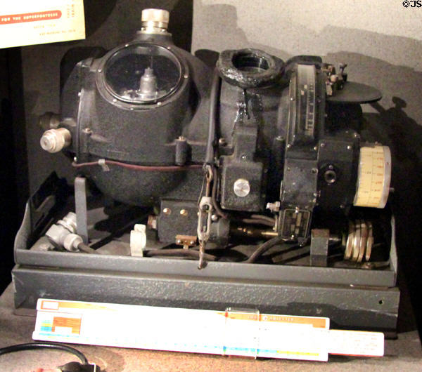 Norden bomb sight at National Museum of the Pacific War. Fredericksburg, TX.