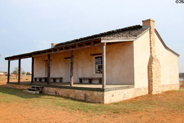 Reconstructed officers quarters at Fort Martin Scott. Fredericksburg, TX.