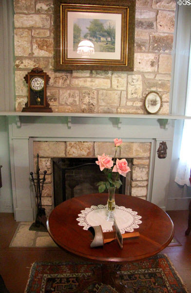 Parlor in LBJ birthplace house at Lyndon B. Johnson NHP. Stonewall, TX.
