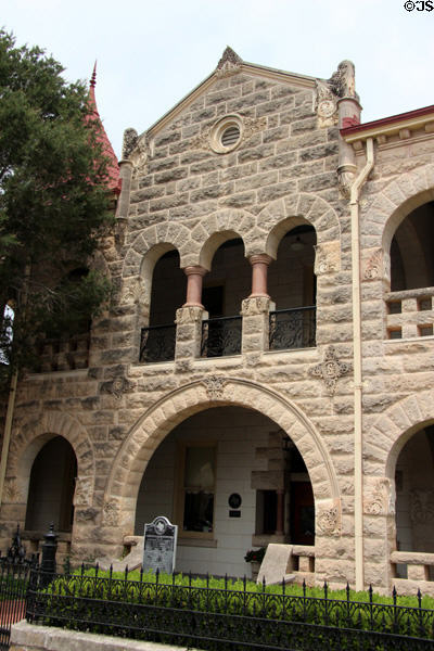 Entrance portal Capt. Charles Schreiner Mansion. Kerrville, TX.
