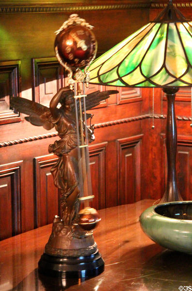 Art Nouveau clock at McFaddin-Ward House. Beaumont, TX.