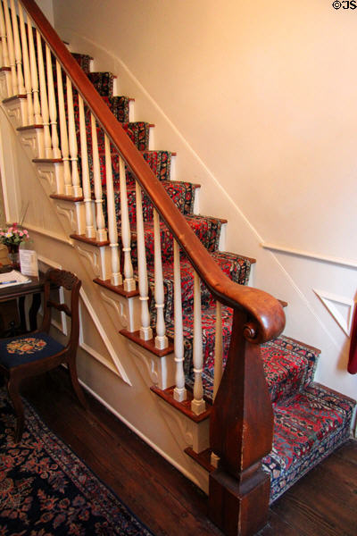 Hall staircase at Fort House. Waco, TX.