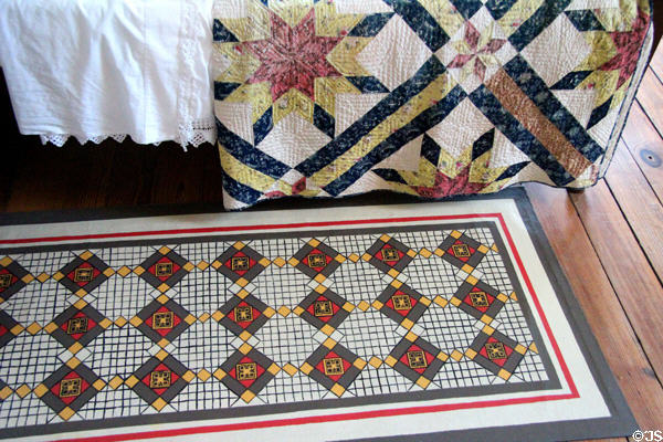 Antique fabrics at East Terrace House. Waco, TX.